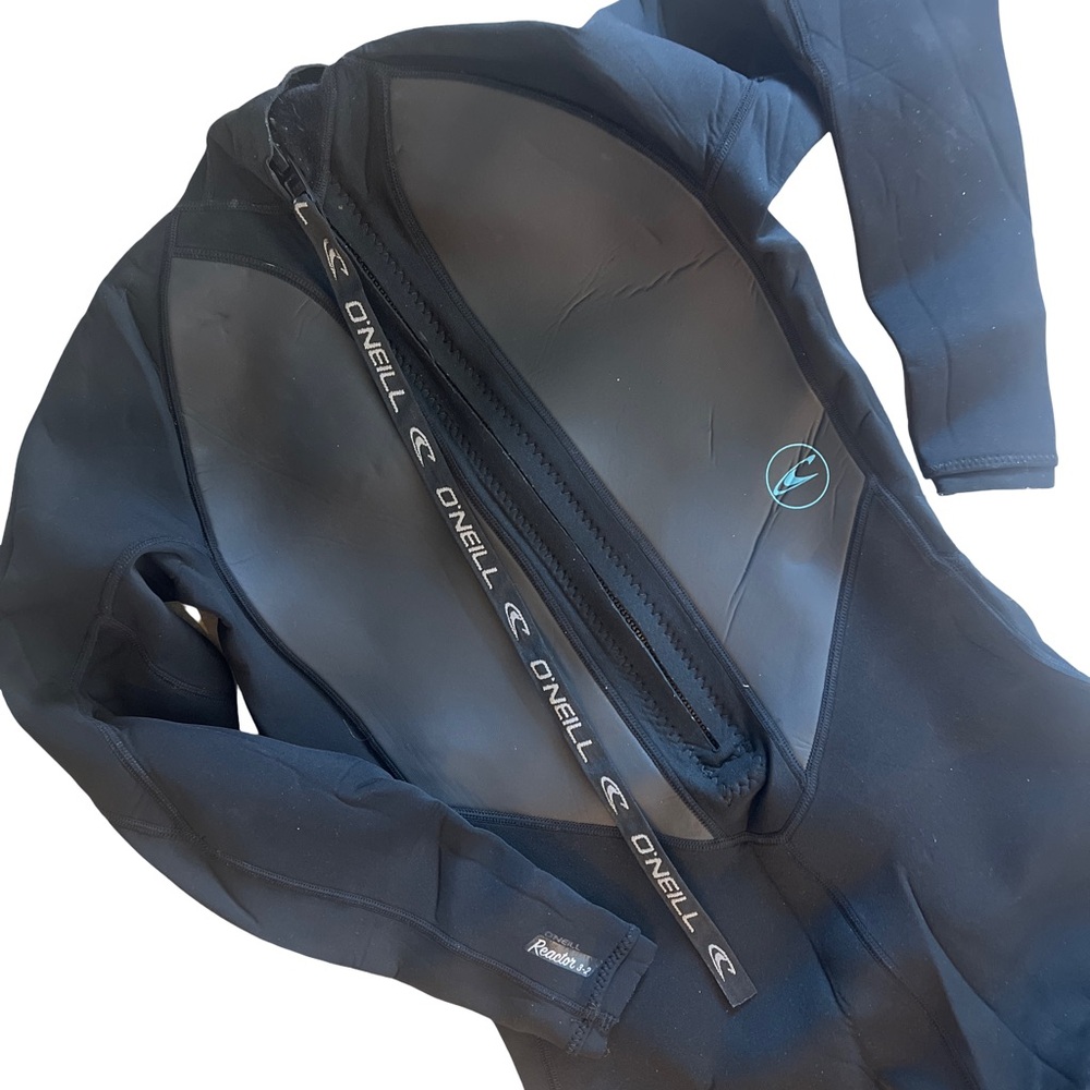 O'Neill Women’s Reactor II 3/2 Black Back-Zip Wetsuit - Tall, Full Arm